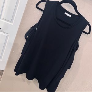 Nordstrom black off the shoulder tie